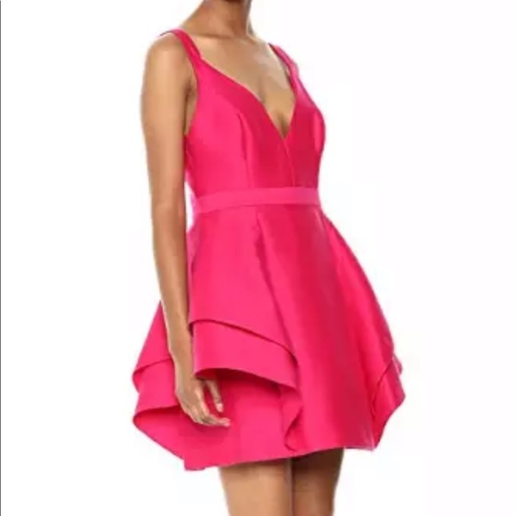 Halston Heritage Flounce Dress - Picture 1 of 4